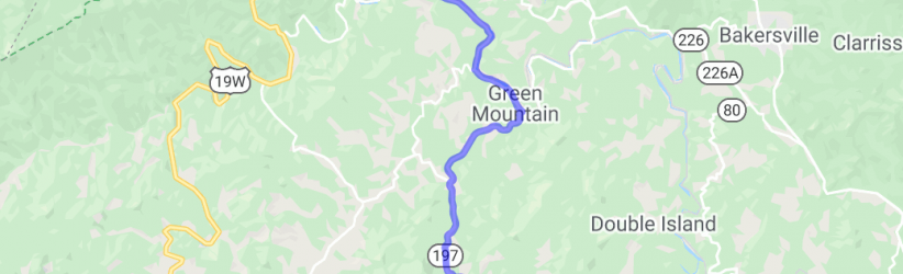 North Carolina Route 197 - The Garter Snake |  United States