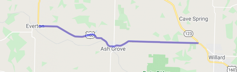 US 160 - Ash Grove Rollercoaster |  United States