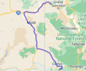 Around the edge of Colorado (segment 4 of 8) - Mesa Verde CO to Loma CO |  Colorado