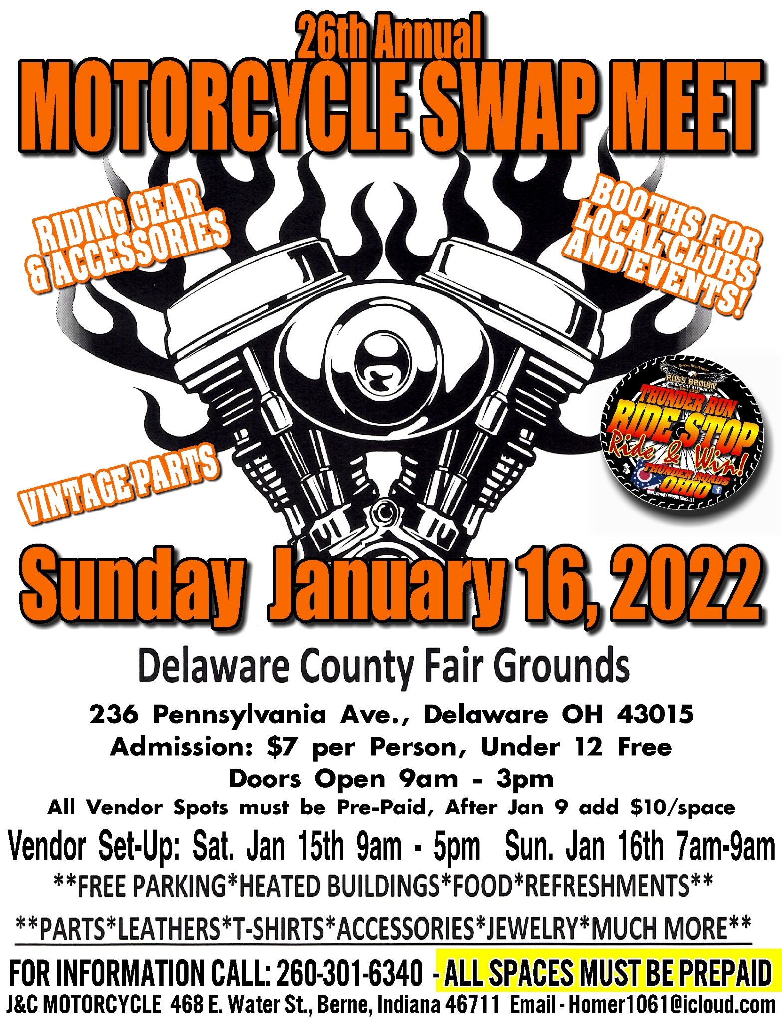 Delaware, Ohio Motorcycle Swap Meet Motorcycle Roads