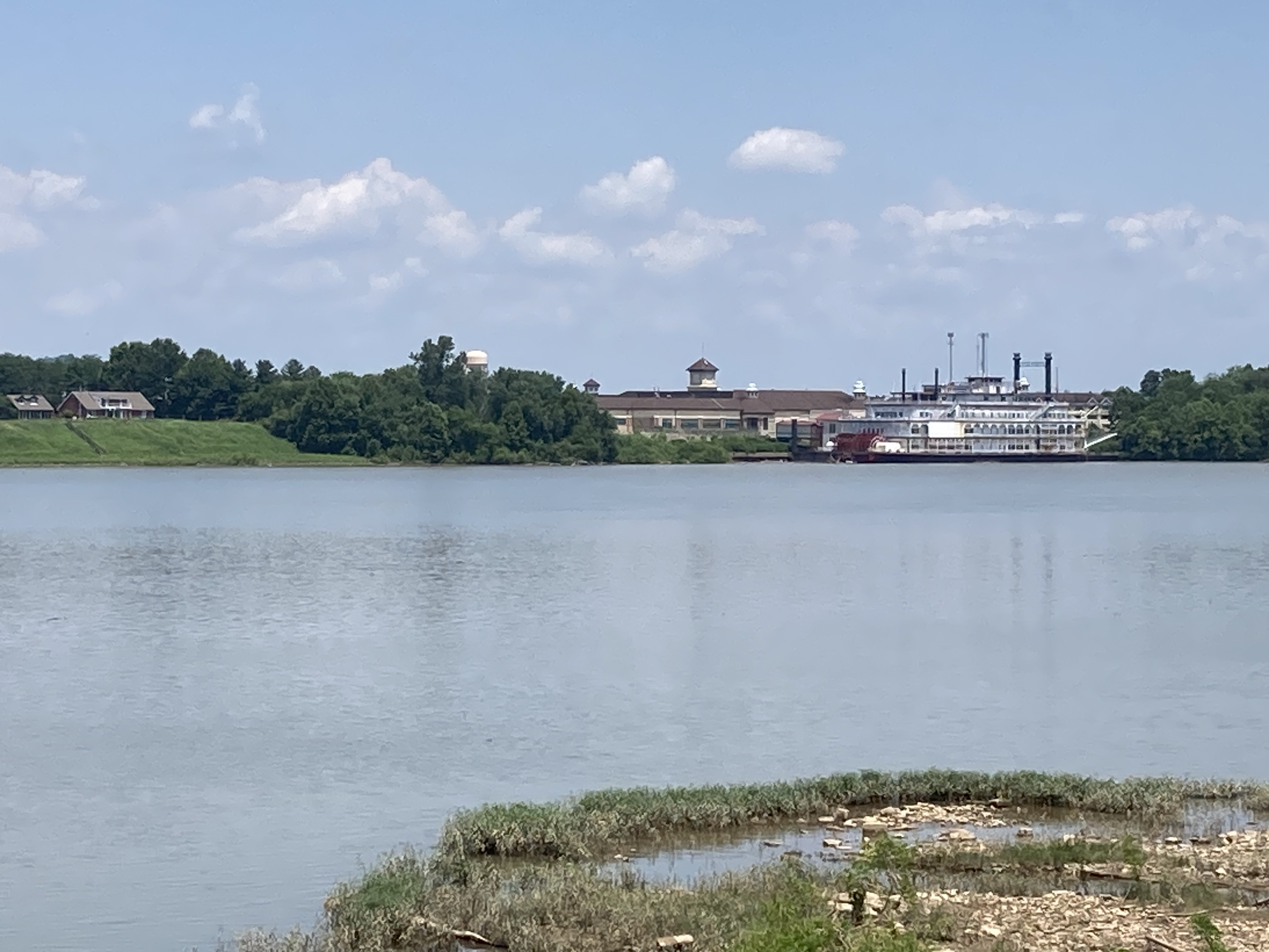 Rising Sun paddlewheel.  Ferry still runs across the river.