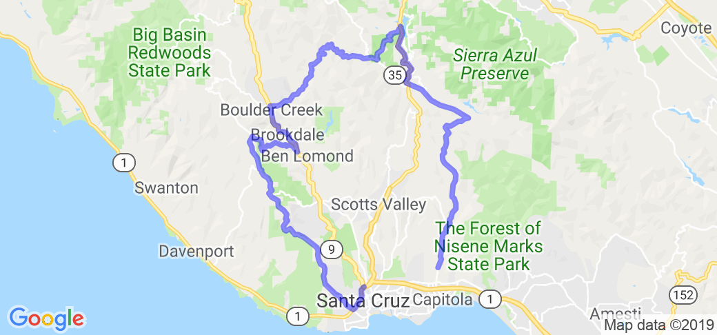 The Santa Cruz Mountain Tour Loop |  United States