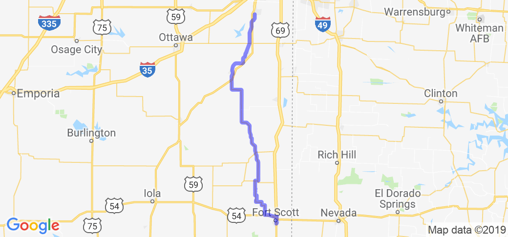 Kansas 7 from Ft. Scott to Spring Hill |  United States