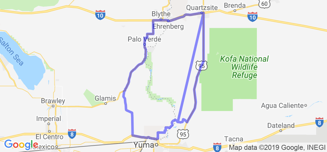 Quartzsite - Yuma Loop | California Quartzsite - Yuma Loop | California