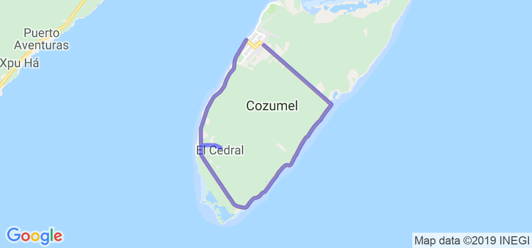 Cozumel Island Loop | Route Ref. #35912 | Motorcycle Roads