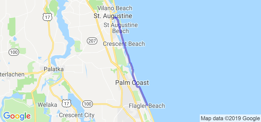 St Augustine to Flagler Florida |  United States