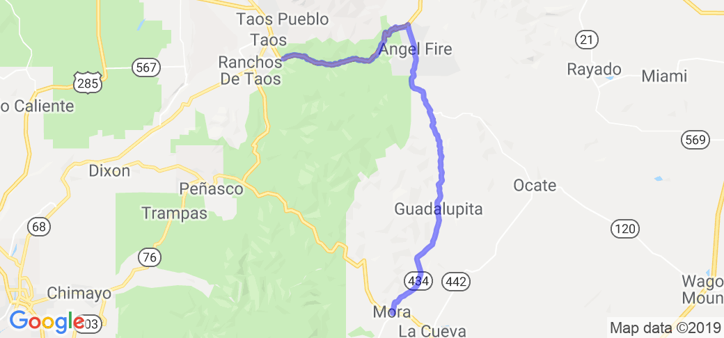 Taos to Mora NM |  United States