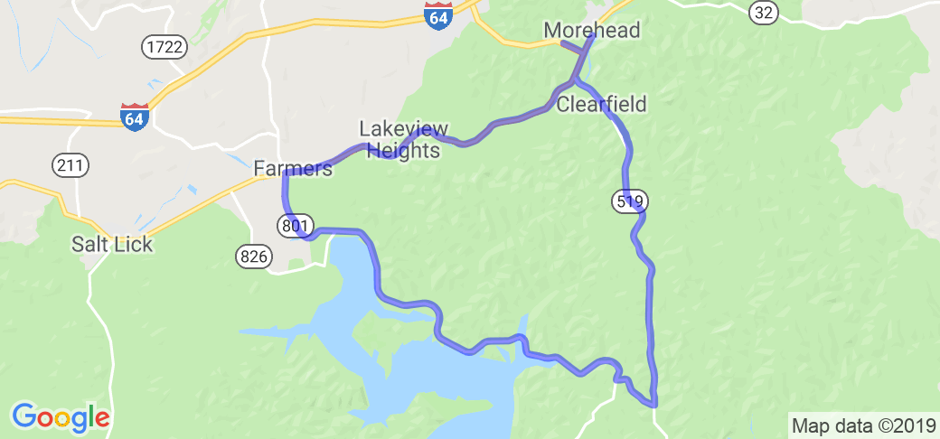 Cave Run Lake Loop  Route Ref. #36111  Motorcycle Roads