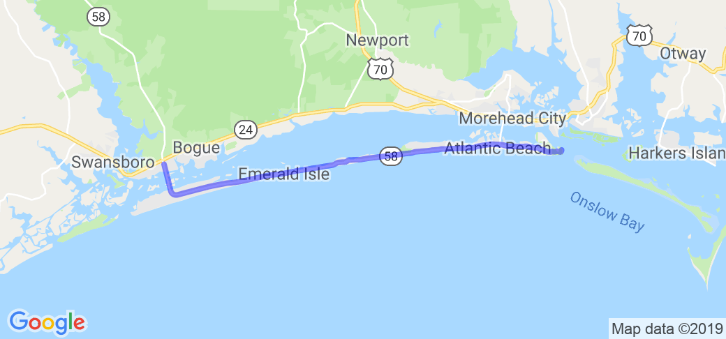 Cape Carteret to Fort Macon |  United States