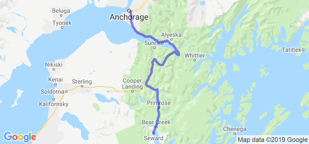 Anchorage to Seward |  United States