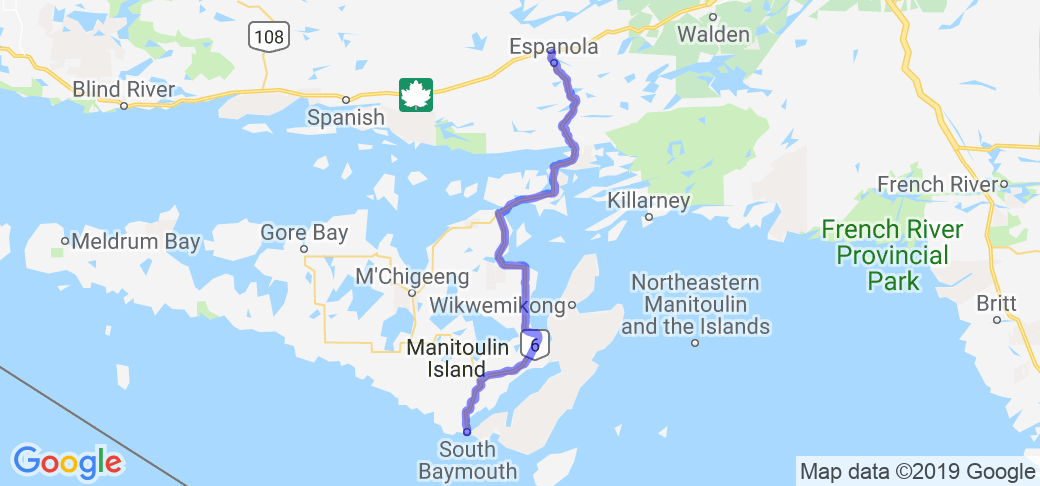 Manitoulin Island Run (Ontario, Canada) |  Routes Around the World