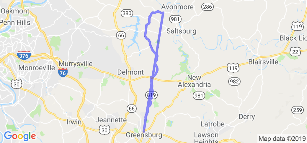 PA Route 819 - Greensburg to Salina |  United States