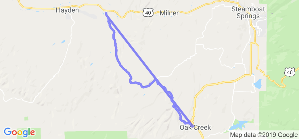 20 Mile Road - Oak Creek to Hayden on CR 27 |  United States