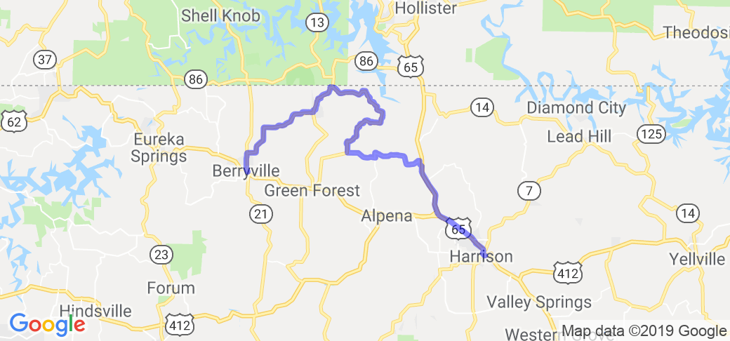 Harrison to Berryville - The Long Way Round |  United States