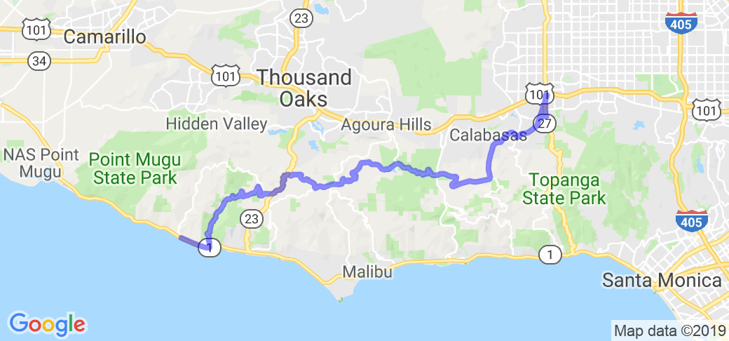 Classic Mulholland Highway Route |  United States