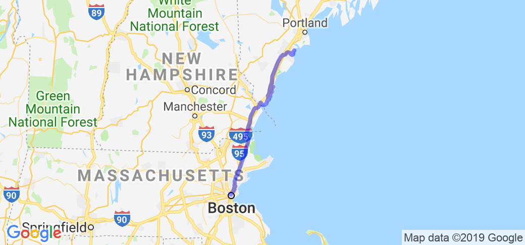 Boston to Maine (Coastal Routes) |  United States