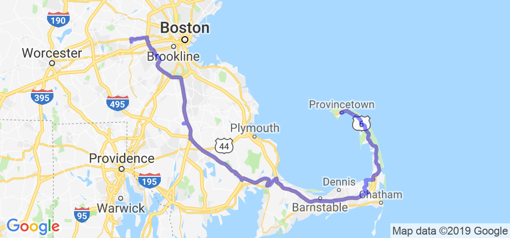 A Sane Route to Cape Cod (from MetroWest Boston) |  United States
