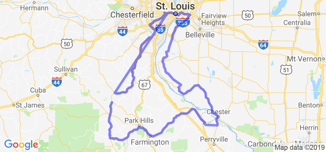 St. Louis / Il Bluffs / MO Mining Country Loop |  Missouri