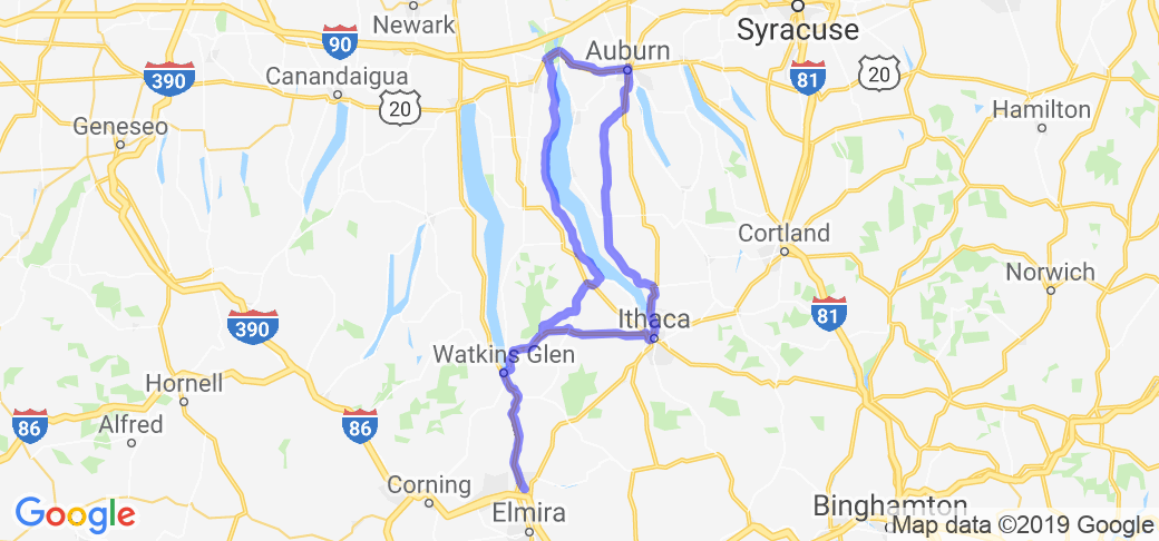 Route 14: from Horseheads to Watkins Glen |  United States