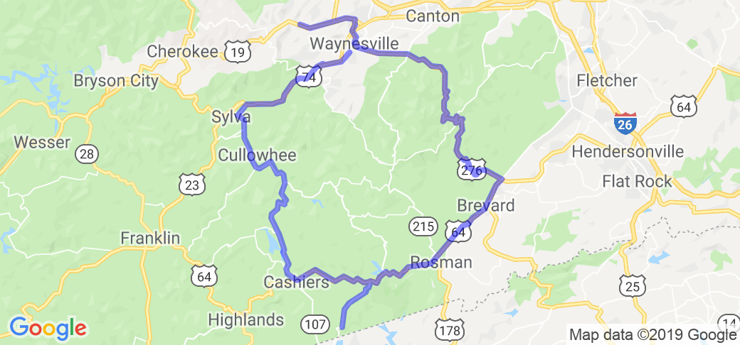 Full Day of North Carolina Twisties Loop |  United States