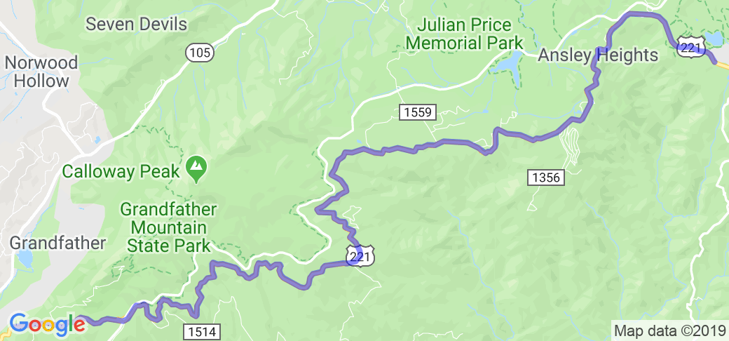 Grandfather Mountain ride (US 221) |  United States
