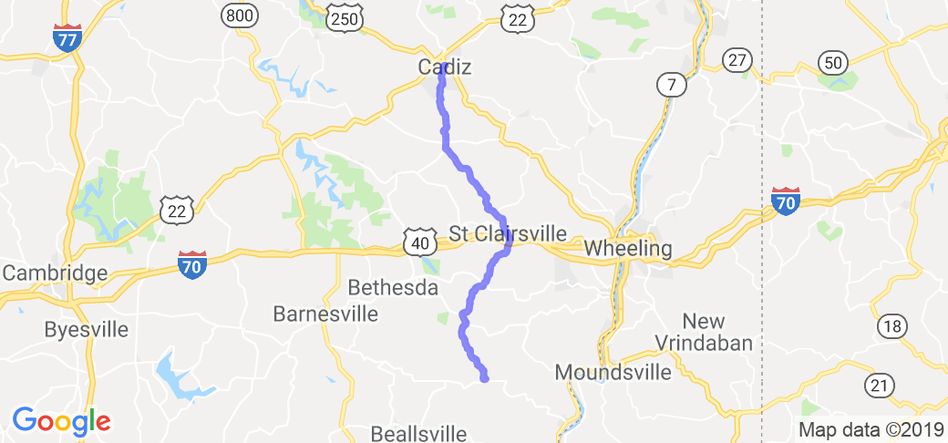 Rt 9 - Cadiz to Armstrongs Mills |  United States