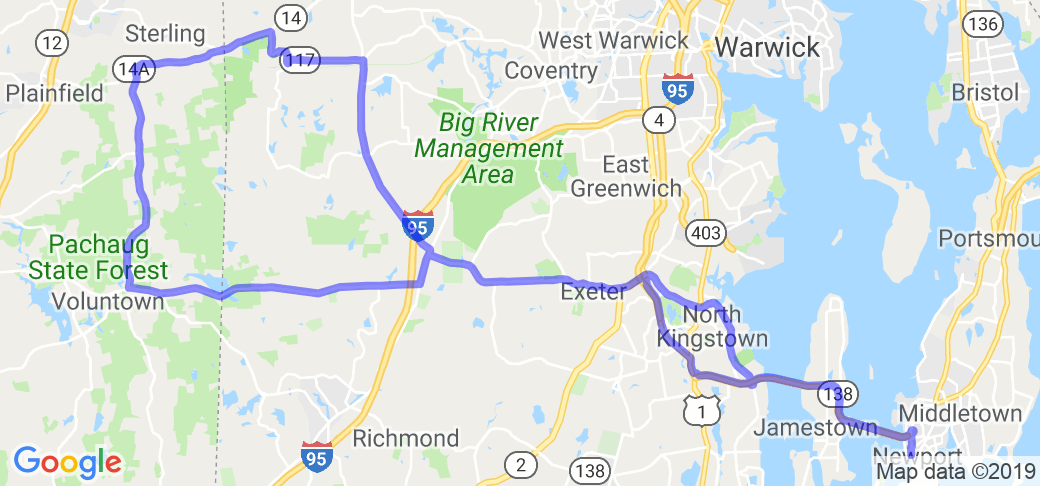 The Western RI and Eastern CT Loop |  Rhode Island