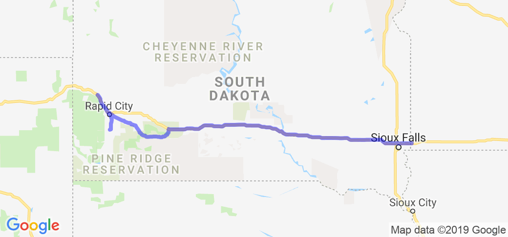 Sturgis Ride - Last Leg (I-90) | Route Ref. #35184 | Motorcycle Roads