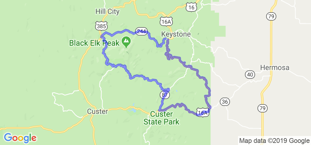 Central Hills Loop (includes the Needles Highway) |  United States