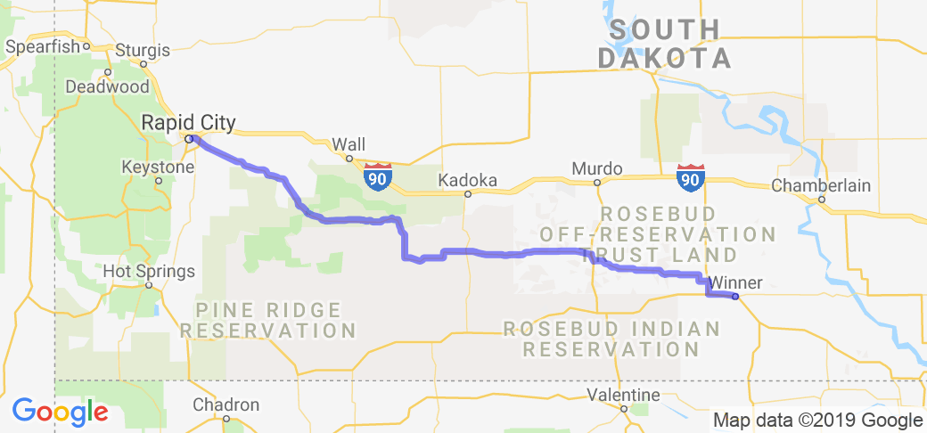South Dakota 44 (East of Rapid City) |  United States