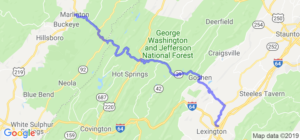 George Washington National Forest Hills Tour - Rte 39 |  West Virginia