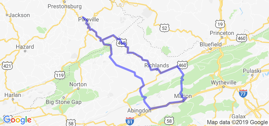 Eastern Kentucky-SW Virginia Loop |  Virginia