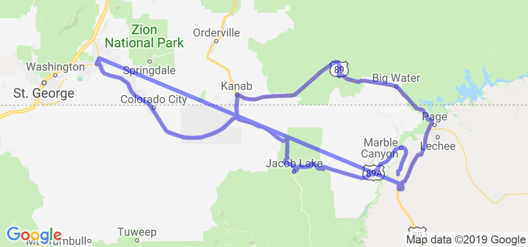Southern Utah-Northern Arizona Hwy 89 Loop |  Utah