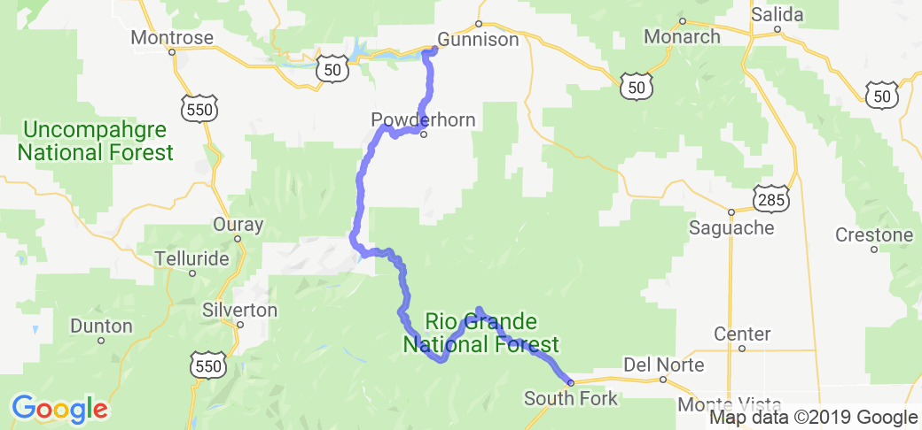 Colorado Route 149 - South Fork to Gunnison |  United States