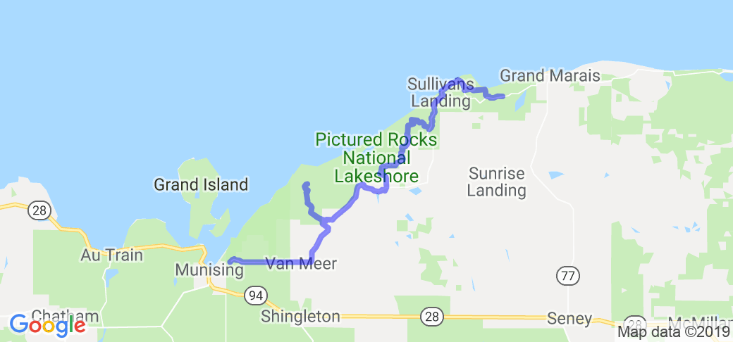 UP's Northern Coast Tour on County Rd. H58 |  Michigan