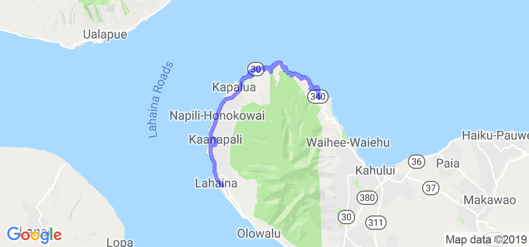 Circumnavigate west Maui - hwy 30/340 |  United States