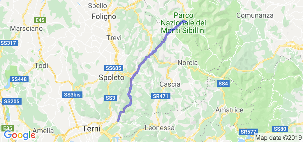 Central Italy Val Nerina Road |  Routes Around the World