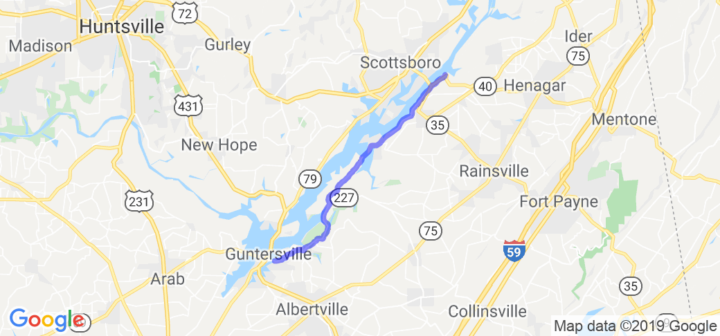 Guntersville to Scottsboro |  United States