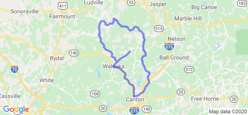 Henderson Mountain Loop near Canton GA |  United States