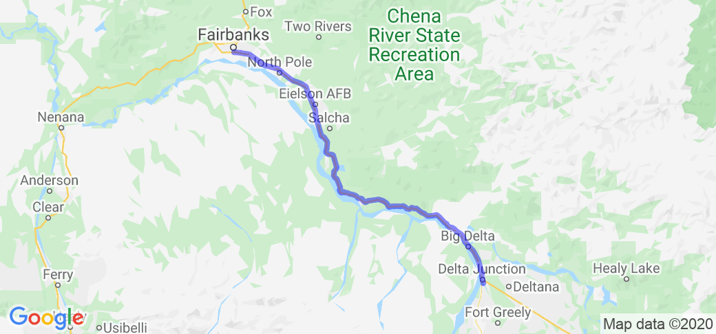 Richardson/Alaska Highway Route 2 Delta Junction to Fairbanks |  United States