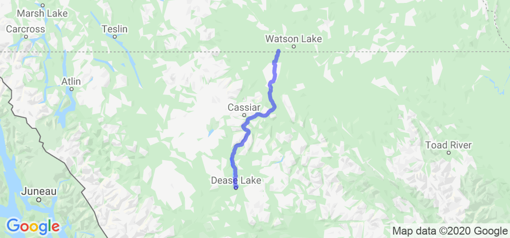 Cassiar Highway Dease Lake to the Alaska Highway (British Columbia, Canada) |  Routes Around the World