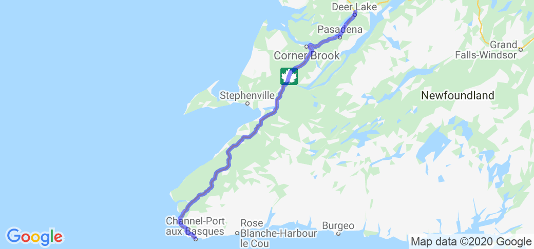 Deer Lake to the Ferry:TC-1 (Newfoundland and Labrador, Canada) |  Routes Around the World
