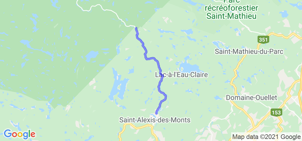 Saint-Alexis-des-Monts to Pins Rouges |  Routes Around the World