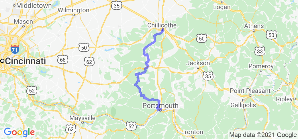 Chillicothe to Portsmouth - the scenic ride |  United States