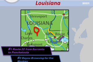 Top 5 Motorcycle Rides in Louisiana based on 2021 riding season data