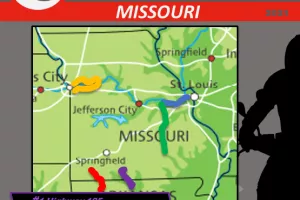 Top 5 Motorcycle Rides in Missouri based on 2021 riding season data