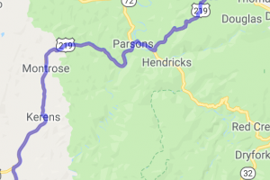 West Virginia US Route 219 -North of Elkins, WV- |  West Virginia