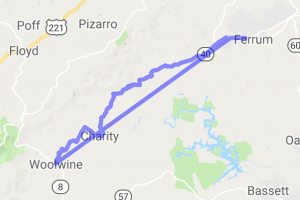 Route 40 - Charity Hwy - Ferrum to Woolwine |  United States
