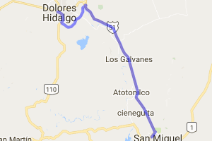 San Miguel de Allende to Delores Hidaigo |  Routes Around the World