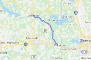 County Road 134 - Waskom to Jefferson TX |  United States